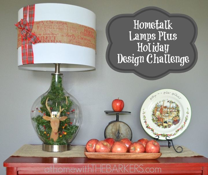 guie minha lmpada de tren esta noite lampsplus challenge, Hometalk Lamps Plus Holiday Design Challenge