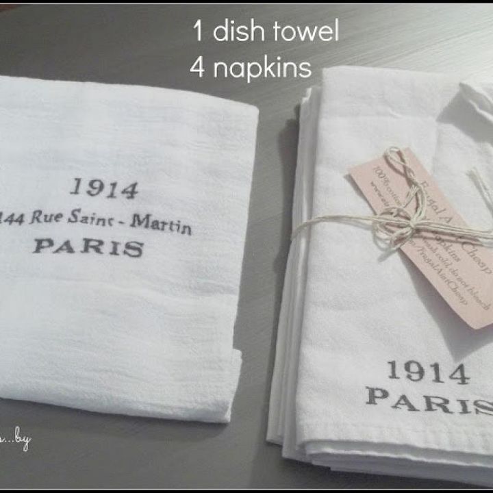 a beautiful set of 4 paris napkins and a dishtowel giveaway, home decor