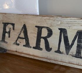 how to make a vintage sign, crafts, repurposing upcycling, It started with an old piece of tongue and groove pine