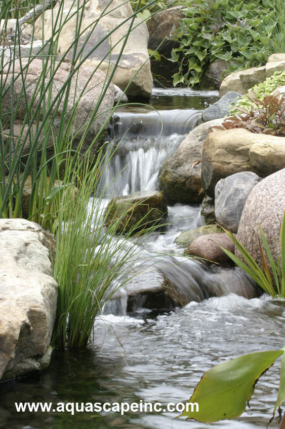 refresh your landscape with water, gardening, outdoor living, ponds water features, Waterfalls aerate the water providing much needed oxygen for the overall health of the ecosystem pond