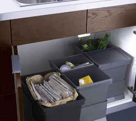 11 ways to organize under the sink, bathroom ideas, organizing, Pull out trash cans