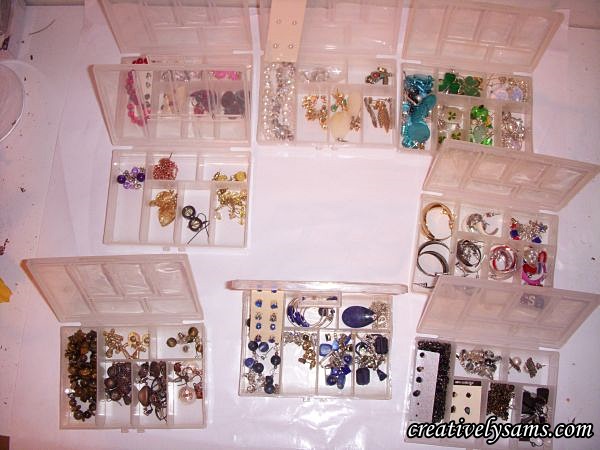 organizing earrings, crafts, organizing, storage ideas, First step was separating all of my earrings into colors