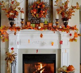 our 2013 fall mantel, seasonal holiday d cor, wreaths, Happy Fall