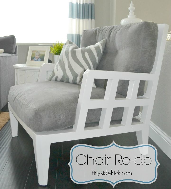 vintage chair redo, painted furniture, reupholster