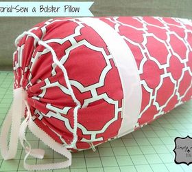 sewing a bolster pillow easy sewing project, crafts, home decor, Sew a Bolster Pillow with a punch of color