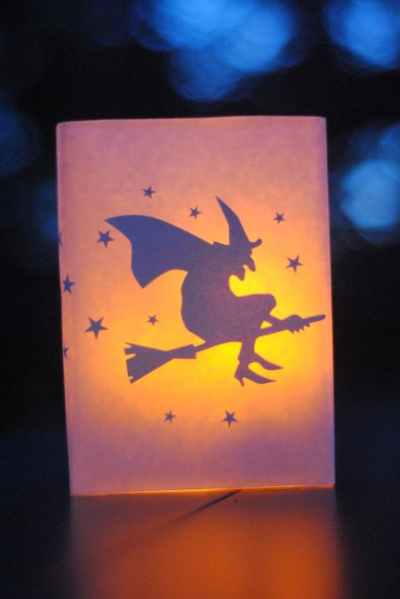 diy halloween decor glowing luminaries, crafts, halloween decorations, seasonal holiday decor, The materials are inexpensive and you may even have some of them on hand