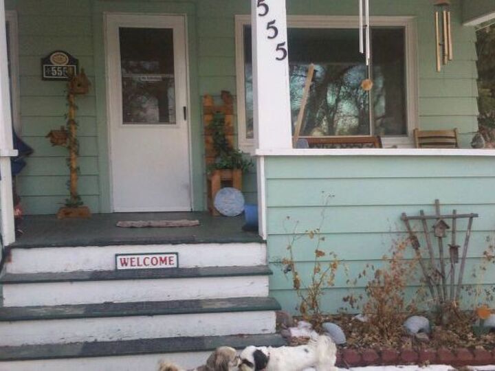 needing help with painting a rug on a front wooden porch, curb appeal, flooring, painting