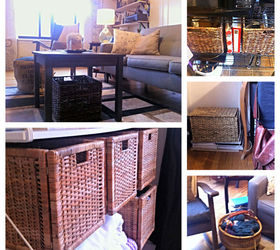 10 ways to decorate a tiny rental on a budget, home decor, urban living, Use baskets to add texture color and storage