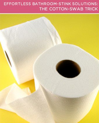 four effortless bathroom stink solutions, bathroom ideas, cleaning tips, The Cotton Swab Trick What if a pleasant scent wafted through your bathroom every time someone used a square of toilet paper You can make that happen All you need is a cotton swab your favorite essential oil and a piece of tape