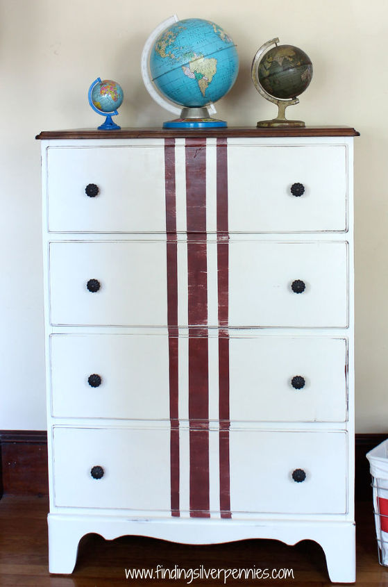 red grain sack dresser, chalk paint, painted furniture, rustic furniture, Revived with Chalk Paint