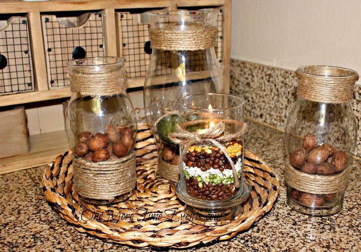decorating for fall in cylinder vases, seasonal holiday d cor, Using Glass cylinders to create a Fall Vignette