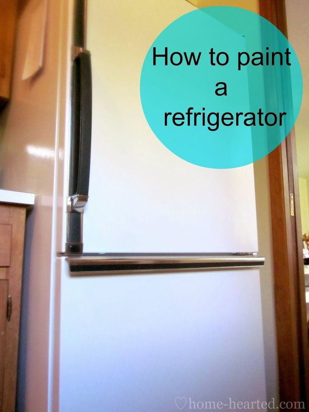 how to paint a refrigerator, appliances, painting