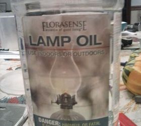 homemade fire starter for wood stoves and fireplaces, 1 4 cup of lamp oil you can use any fragrance you want or not