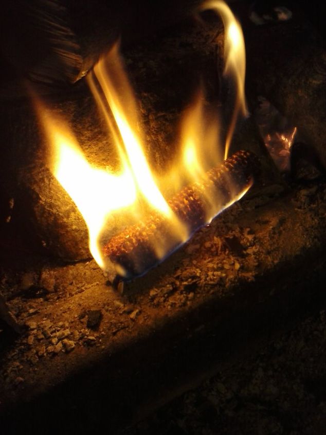 iniciador de fuego casero para estufas de lena y chimeneas, Arrancador de fuego de mazorcas de ma z