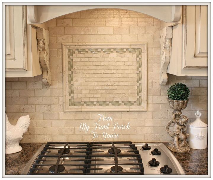 Diy Kitchen Makeover Hometalk Diy Kitchen Makeover Backsplash Design Island Painting Travertine Tile Back Splash