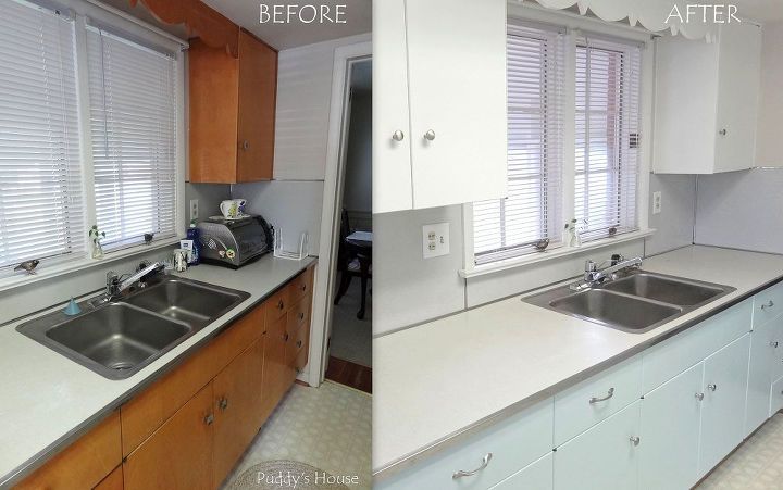 kitchen makeover, home decor, kitchen design, A quick before and after look at the left side of the kitchen