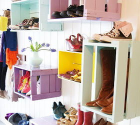 four cheap shoe organizer ideas, organizing, Crates Wine crates can do more than store delicious malbecs and merlots they re also attractive stackable and the perfect depth for shoes To find enough crates to hold your shoe collection visit a local liquor store