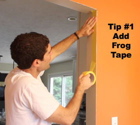 how to paint a wall get perfectly straight lines, paint colors, painting, wall decor, First apply Frog Tape