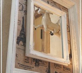 diy burlap framed mirror, crafts, DIY Burlap Framed Mirror