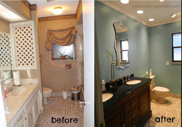 kicking the 80 s out of guest bath, bathroom ideas, home improvement, Yes This is the same bathroom Hard to believe huh