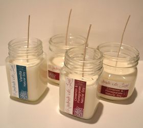 scented soy long burning candles with personalized labels, crafts, After the wax is starting to harden place wicks into candles at the center of the jar Wicks will set as wax hardens You may need to stabilize the wick in location until the wax hardens