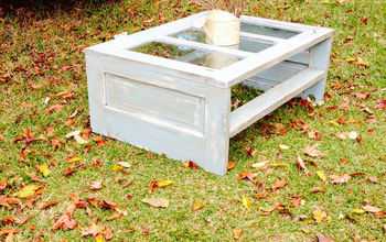 The "old door" coffee table a fast seller