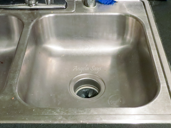 how to clean stainless steel sinks and make them shine, cleaning tips, kitchen design, Before