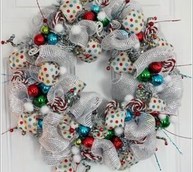 whimsical christmas wreath, christmas decorations, crafts, seasonal holiday decor, wreaths, I spray painted my wreath white then started adding all the Christmas decorations