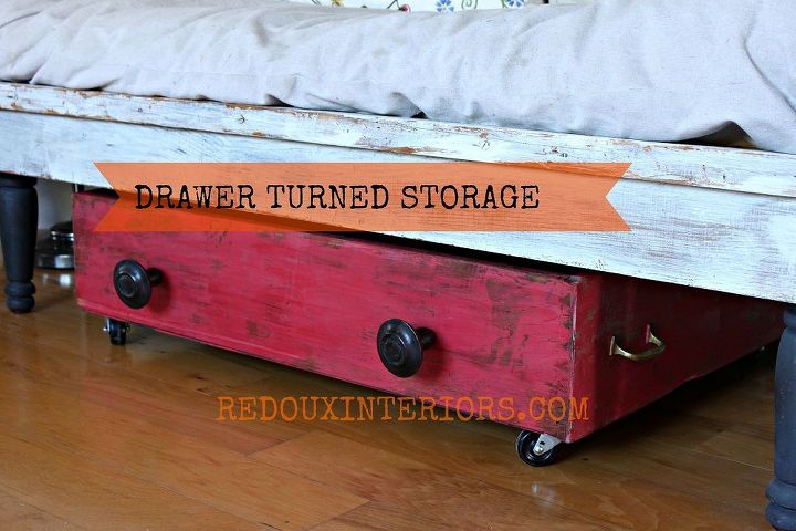 diy shoe storage from old drawer, I used an old drawer I found in an industrial area Added Wheels oversized knobs Hides my family s shoes perfectly