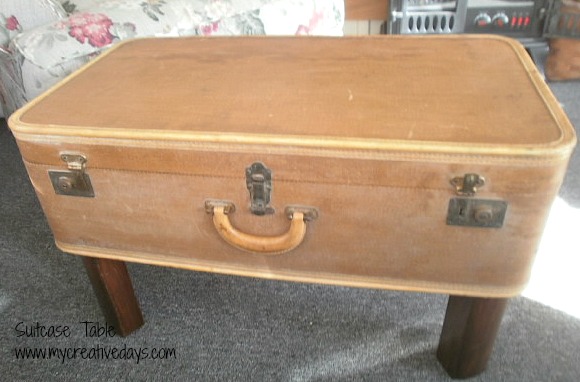 suitcase coffee table, painted furniture, repurposing upcycling, Upcycled Suitcase Coffee Table