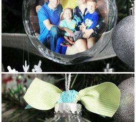 diy glass photo ornament, crafts, seasonal holiday decor, These photo ornaments make a lovely cheap gift to give Grandma Aunts Uncles or close neighbours and friends