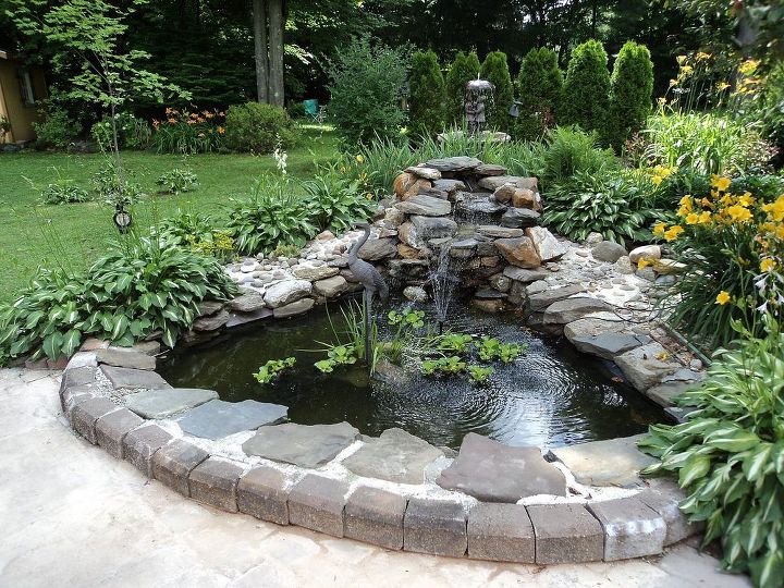 back yard pond project, landscape, outdoor living, ponds water features