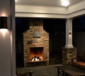 can a lovely backyard retreat be budget friendly, curb appeal, fireplaces mantels, landscape, outdoor furniture, outdoor living, Pre Manufactured Fireplaces and Pergolas Budget pergola and fireplace kits can be half the price of custom ones and you can get a clear picture of what they will look like before hand