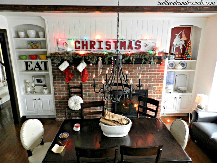 vintage christmas decor, seasonal holiday d cor, The Christmas sign sets the mood in our kitchen now to more of a traditional vintage style This creates the feelings I had as a child at Christmas