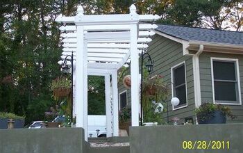 Almost complete plastic low maintenance arbor, walked into Home Depot looking and asking for these products to build