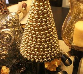 Easy Peasy DIY  Christmas  Tree With Gold  Beads Hometalk