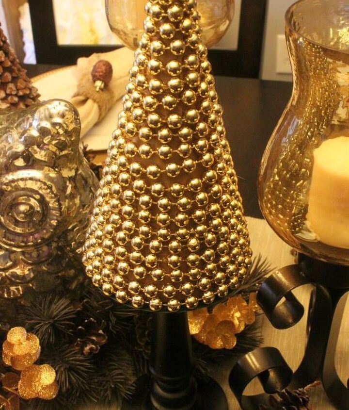 Easy Peasy DIY  Christmas  Tree With Gold  Beads Hometalk Easy Peasy DIY  Christmas  Tree With Gold  Beads Hometalk