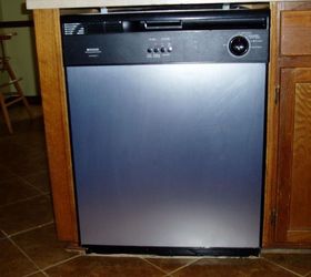 updating a 15 year old dishwasher w stainless steel look, appliances, home maintenance repairs, kitchen design, After New stainless steel dishwasher