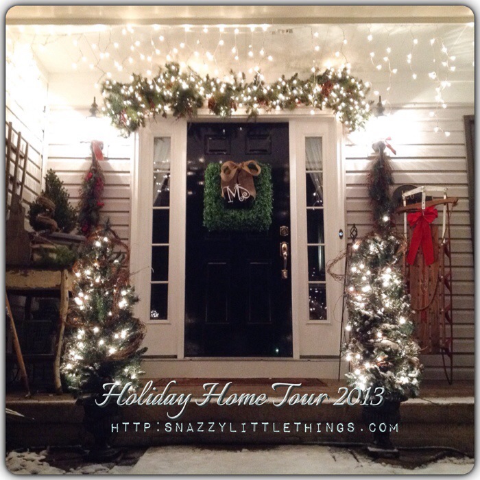 my 2013 holiday virtual open house, seasonal holiday d cor, Entrance to my home Some Pinterest inspired items as well as Craigslist finds