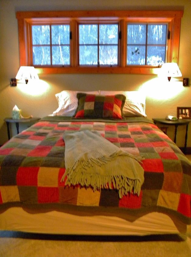 cozy cabin in the woods retreat and fallingwater, home decor, Bedroom number one