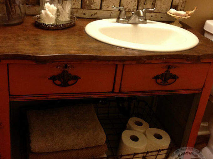How Do You Turn An Old 9 Drawer Dresser Into A Bathroom Vanity