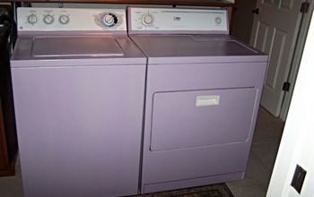 My Purple Washer Dryer Finally Done