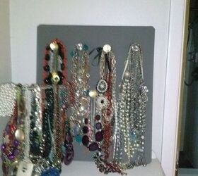 photo board turned jewelry storage, cleaning tips, repurposing upcycling, Finished