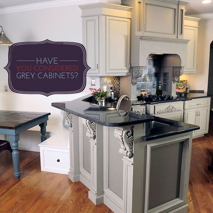 have you considered gray kitchen cabinets, home decor, kitchen cabinets, kitchen design, Have you considered grey kitchen cabinets