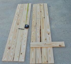 how to build board and batten shutters, curb appeal, diy, how to, woodworking projects, Batten for measured 16 inches from top and bottom of boards