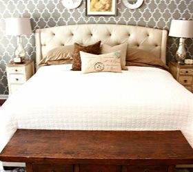 master bedroom makeover using a cutting edge stencil, bedroom ideas, chalk paint, home decor, painted furniture