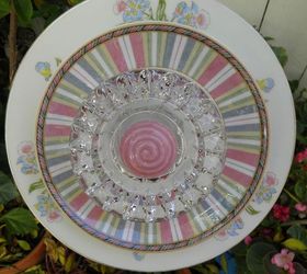 more plate flowers i ve made for gifts and to sell, I love this precious pastel pink flower I hope I can find some more of these plates