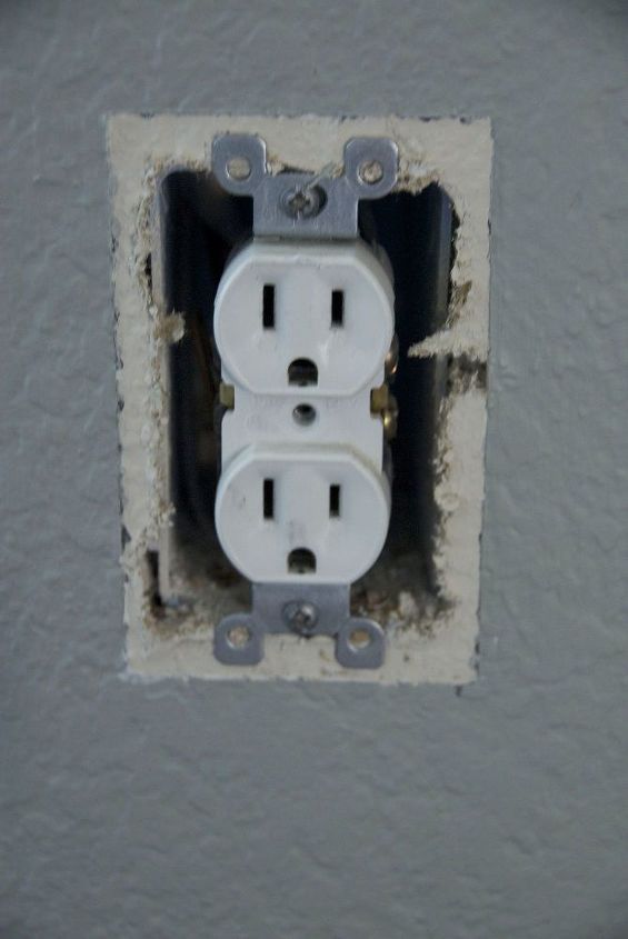 reduce your electric bill and warm your home for less than 2, electrical, go green, Remove the plate from the outlet Turn the electricity off first unless you like to get shocked