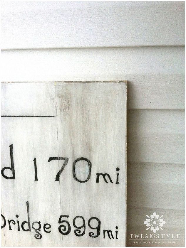 sinal de madeira de celeiro simples para o marcador de milhas da sua cidade favorita, Aut ntico visual de prancha de madeira