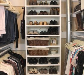 how a girl built her closet, bedroom ideas, closet, diy, how to, shelving ideas